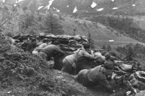 Partigiani delle FF.VV. in Mortirolo (1945) | © Istituto storico della Resistenza bresciana e dell'età contemporanea